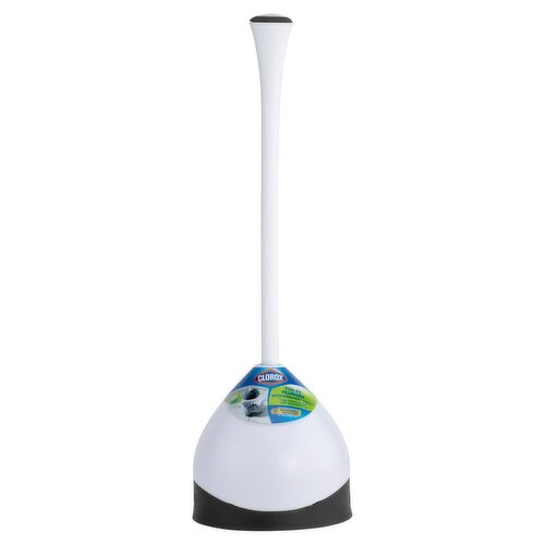 Clorox Toilet Plunger with Hideaway Caddy