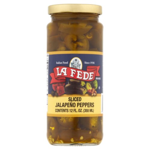 La Fede Sliced Jalapeño Peppers, 12 fl oz