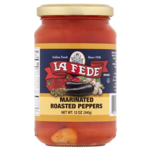 La Fede Marinated Roasted Peppers, 12 oz