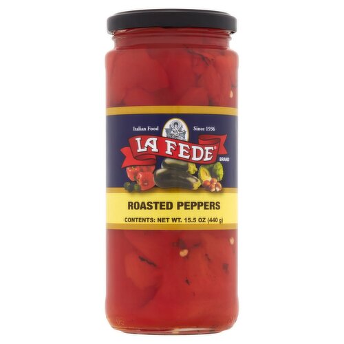 La Fede Roasted Peppers, 15.5 oz