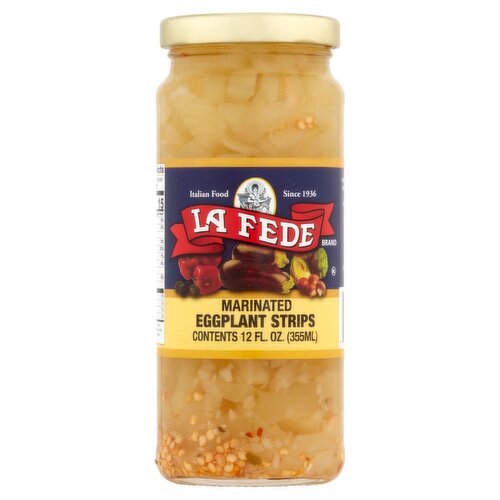 La Fede Marinated Eggplant Strips, 12 fl oz