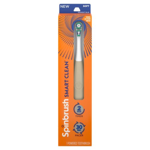 Spinbrush Smart Clean Soft Champagne Powdered Toothbrush, 1 count