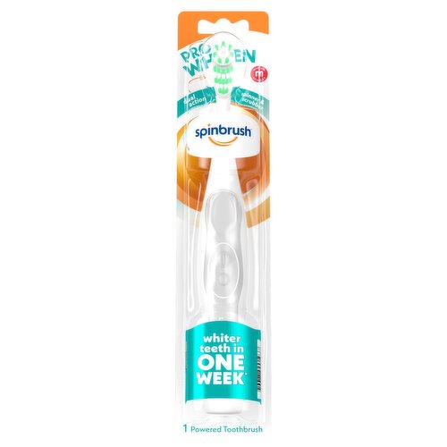 Spinbrush Pro Whiten Medium Bristles Powered Toothbrush, Ages 3+