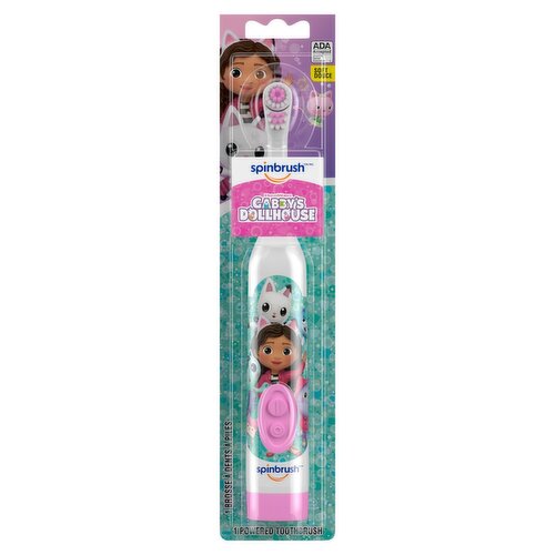 Spinbrush Soft Douce DreamyWorks Gabby's Dollhouse Powered Toothbrush, 1 count