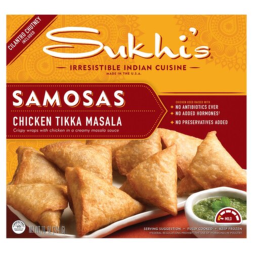 Sukhi's Chicken Tikka Masala Samosas, 10 oz