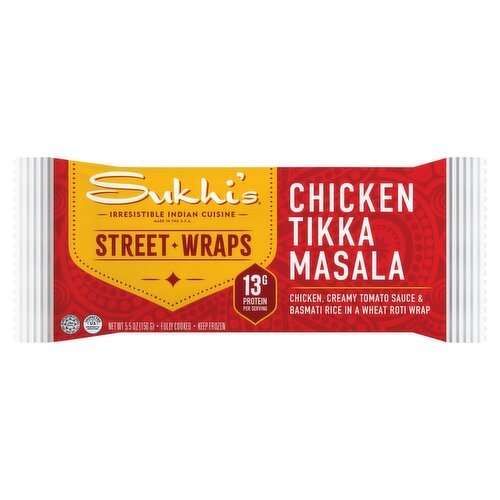 Sukhi's Street Wraps Chicken Tikka Masala, 5.5 oz