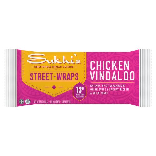 Sukhi's Street Wrap Chicken Vindaloo, 5.5 oz