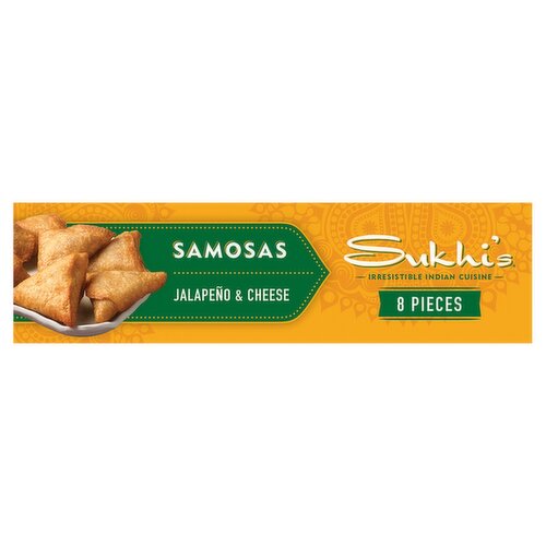 Sukhi's Jalapeño & Cheese Samosas, 8 count, 8 oz