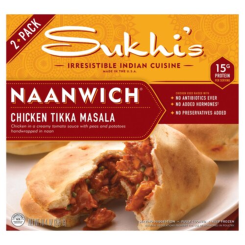 Sukhi's Chicken Tikka Masala Naanwich, 2 count, 10.4 oz