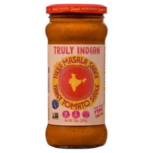 Truly Indian Tikka Masala Tangy Tomato Sauce, 13 oz