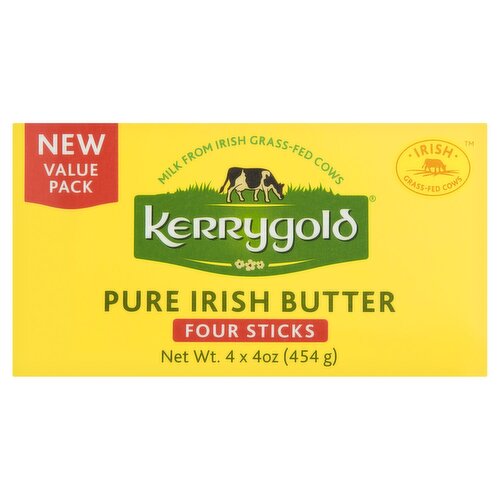 Kerrygold Pure Irish Butter Value Pack, 4 oz, 4 count