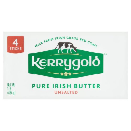 Kerrygold Unsalted Pure Irish Butter, 1 lb