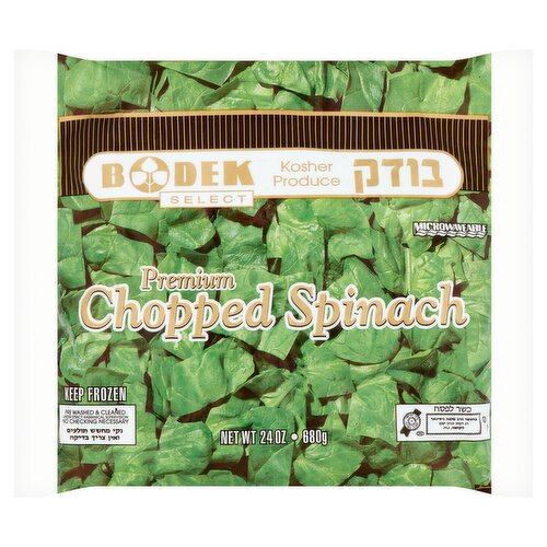 Bodek Select Premium Chopped Spinach, 24 oz