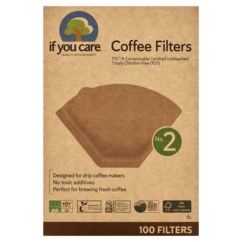 If You Care No. 2 Coffee Filters, 100 count