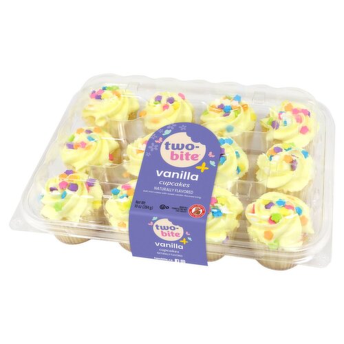 Two-Bite Vanilla Cupcakes, 10 oz