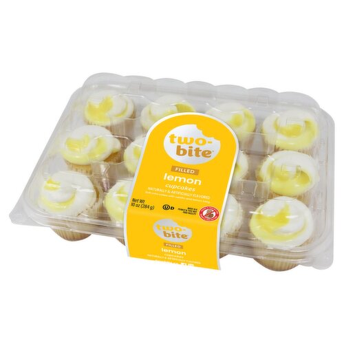 Two-Bite Lemon Filled Cupcakes, 10 oz