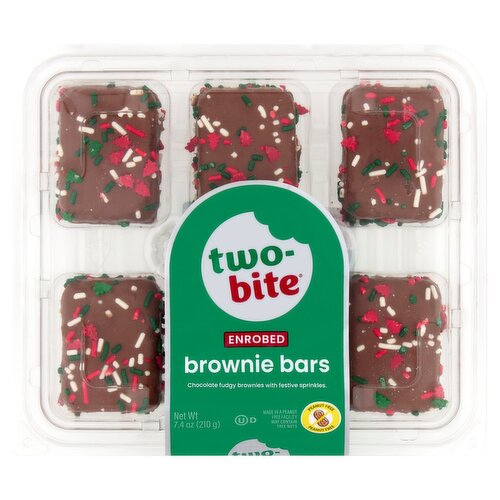 Two-Bite Enrobed Brownie Bars, 7.4 oz