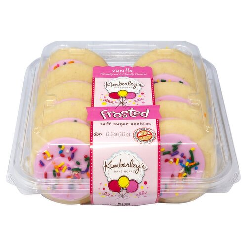 Kimberley's BAKESHOPPE Vanilla Frosted Soft Sugar Cookies, 13.5 oz