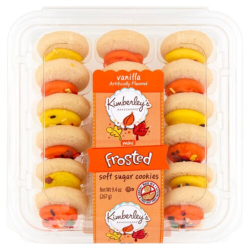 Kimberley's Bakeshoppe Vanilla Mini Frosted Soft Sugar Cookies, 9.4 oz