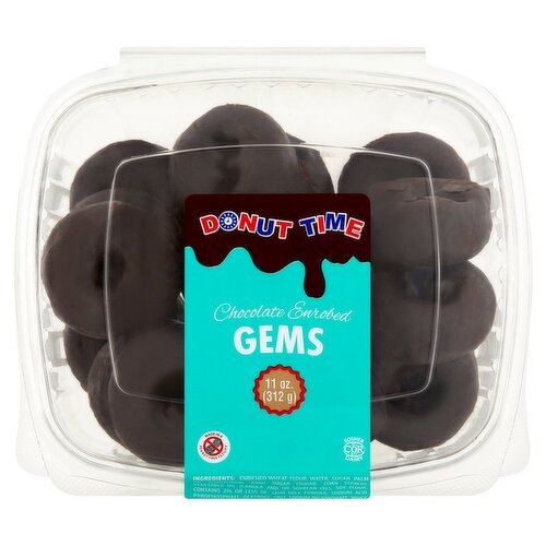 Donut Time Chocolate Enrobed Gems, 11 oz