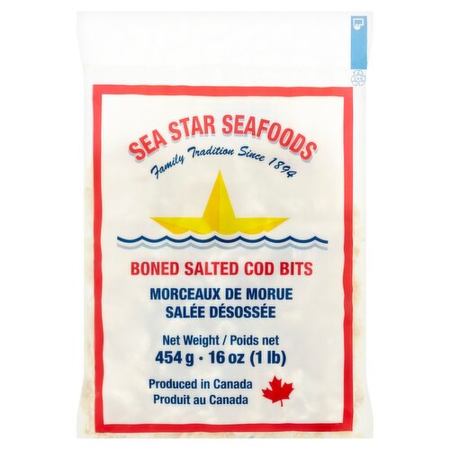 Sea Star Seafoods Boned Salted Cod Bits, 16 oz