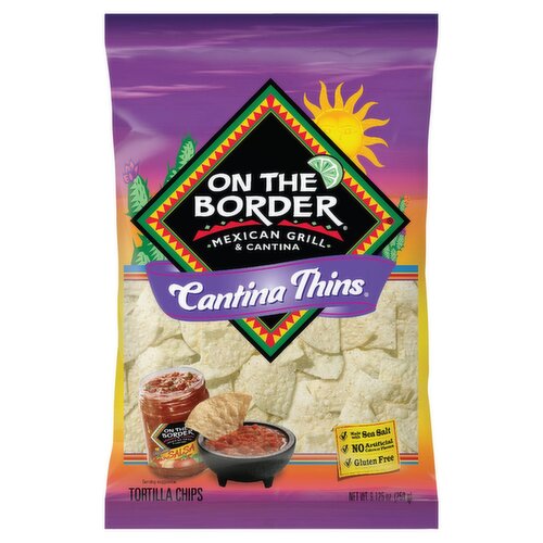 9.125 oz On The Border Cantina Thins Tortilla Chips