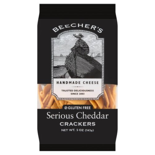 Beecher's Serious Cheddar Handmade Cheese Crackers, 5 oz