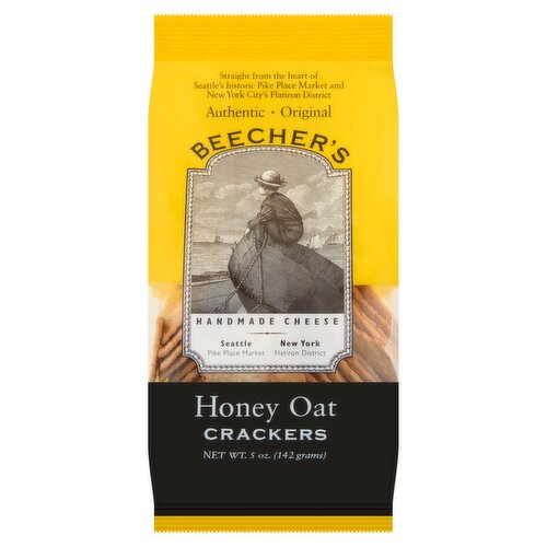 Beecher's Honey Oat Crackers, 5 oz