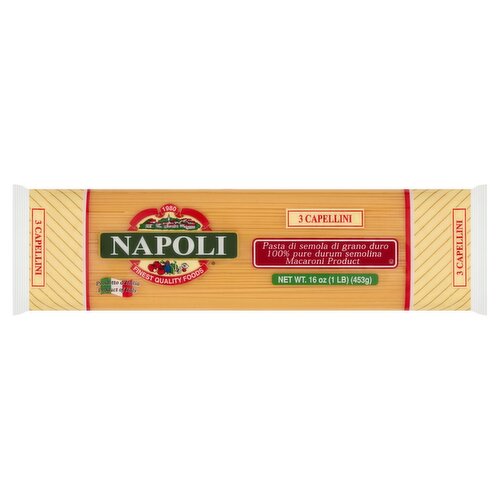 Napoli 3 Capellini Macaroni Product, 16 oz