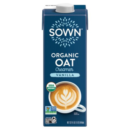 SOWN Organic Vanilla Oat Creamer, 32 fl oz