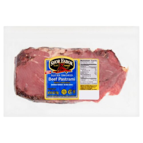 Shor Habor Sliced Smoked Beef Pastrami, 6 oz