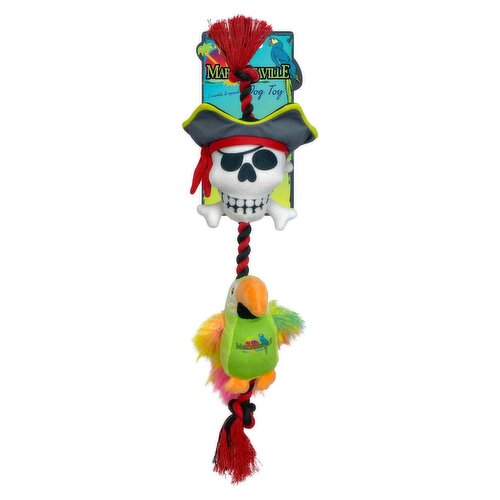 Margaritaville Pirate & Parrot Dog Toy