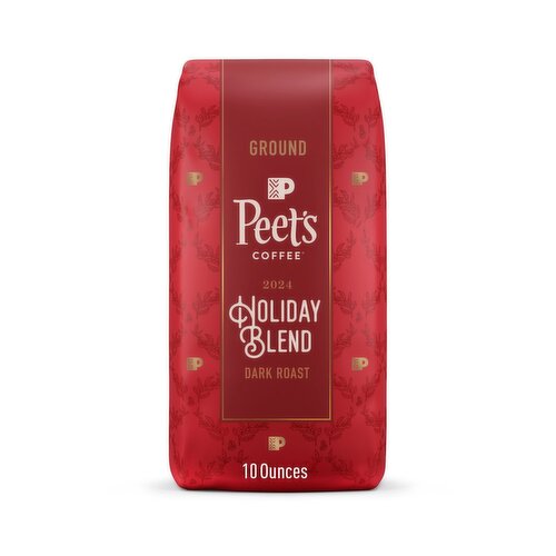 Peet's Coffee 2024 Holiday Blend Dark Roast Ground Coffee, 10 oz