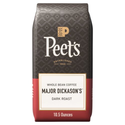 Peet's Major Dickason's Dark Roast Whole Bean Coffee, 10.5 oz