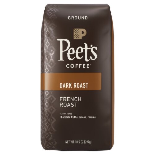 Peet's Coffee Dark French Roast Ground Coffee, 10.5 oz