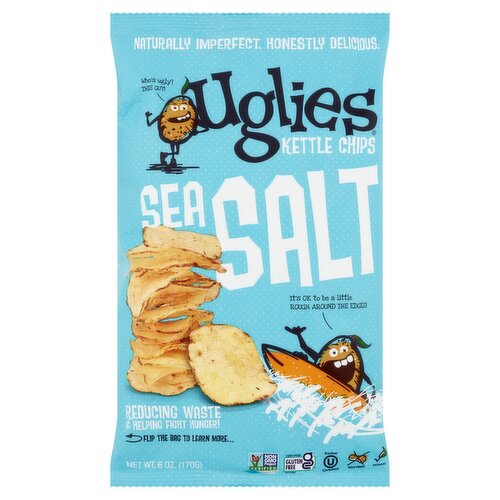 Uglies Sea Salt Kettle Chips, 6 oz