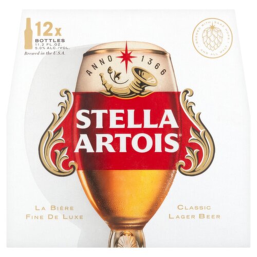 Stella Artois Classic Lager Beer, 12 count, 11.2 fl oz