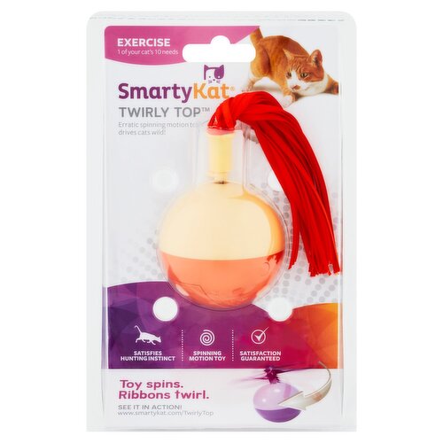 Smarty Kat Twirly Top Spinning Motion Cat Toy