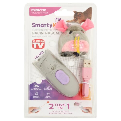 Smarty Kat Racin' Rascal 2 in 1 Laser Pointer & Remote Control Toys
