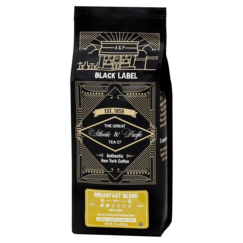 The Great Atlantic & Pacific Tea Co. Breakfast Blend Medium Roasted Ground Coffee, 12 oz