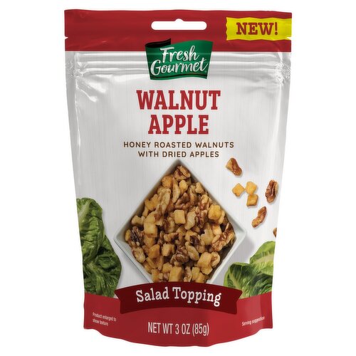 Fresh Gourmet Walnut Apple Salad Topping, 3 oz