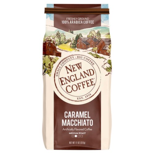 New England Coffee Caramel Macchiato Medium Roast Coffee, 11 oz