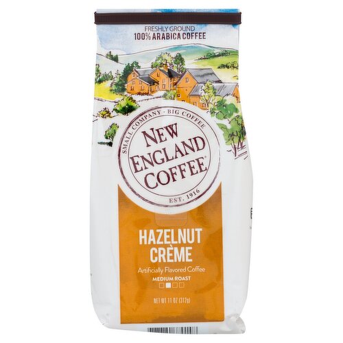 New England Coffee Hazelnut Crème Medium Roast 100% Arabica Coffee, 11 oz