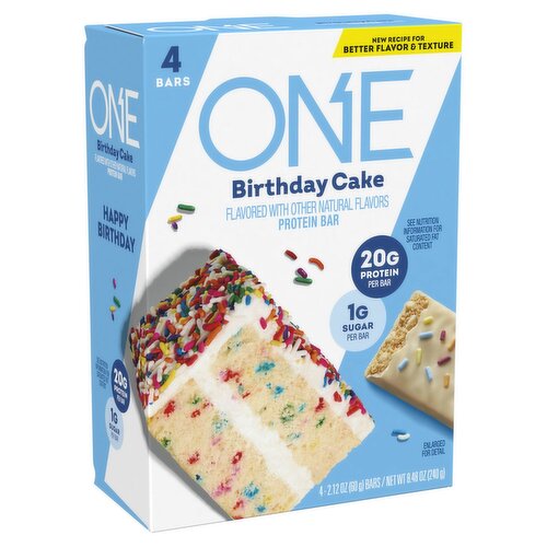 One Birthday Cake Protein Bar, 2.12 oz, 4 count