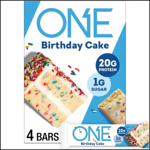 ONE Birthday Cake Protein Bar, 2.12 oz, 4 count