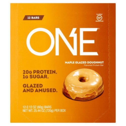 ONE Maple Glazed Doughnut Flavored Protein Bar, 2.12 oz, 12 count