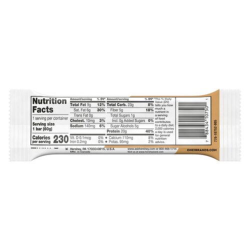 ONE Cinnamon Roll Protein Bar, 2.12 oz