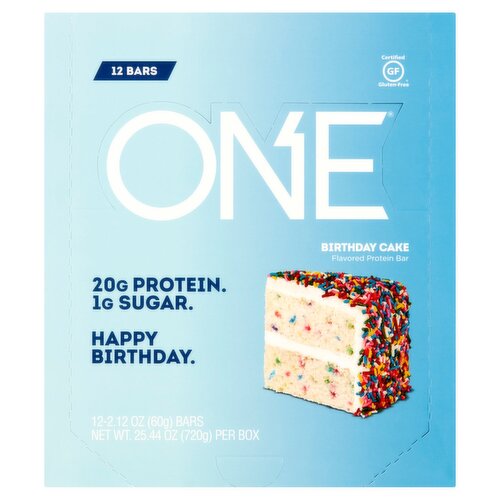 ONE Birthday Cake Flavored Protein Bar, 2.12 oz, 12 count