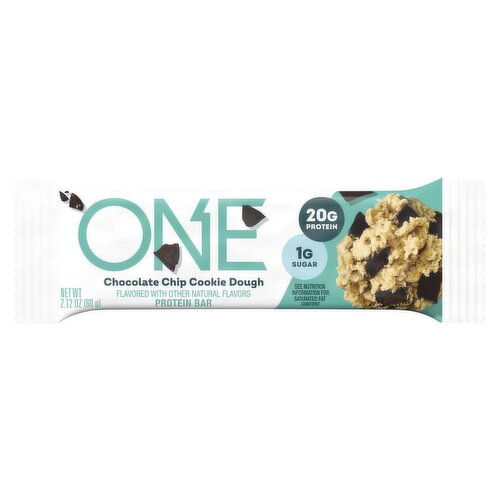 ONE Chocolate Chip Cookie Dough Protein Bar, 2.12 oz