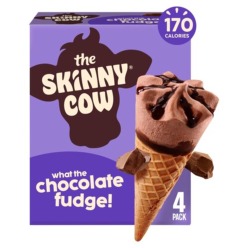 The Skinny Cow What the Chocolate Fudge! Light Ice Cream, 4 count, 16 fl oz